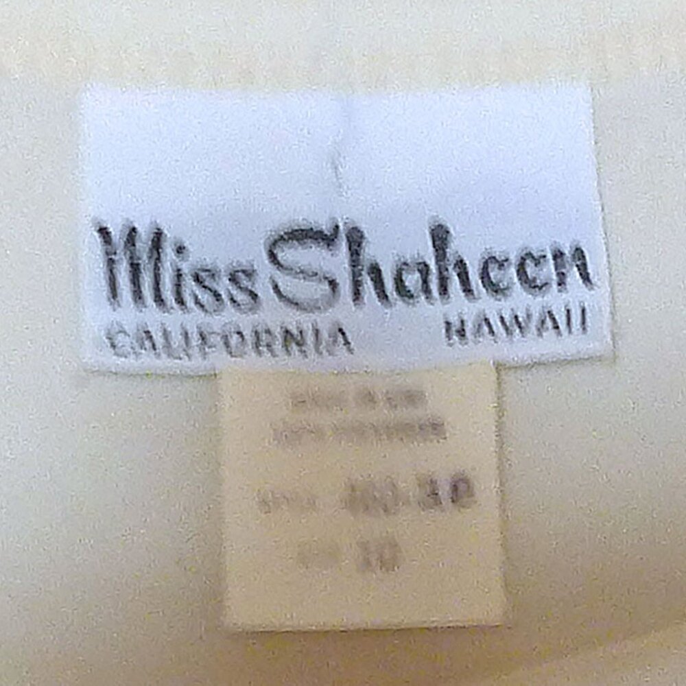 Alfred Shaheen Dress Blouse Skirt Set Vintage NWT Size 10 - Picture 8 of 8